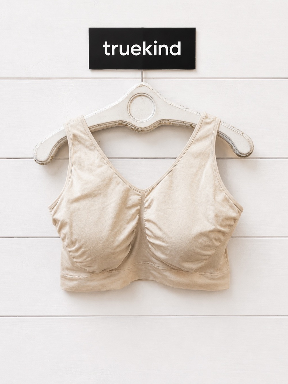TRUEKIND Beige Wireless Comfort Bra 4XL